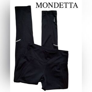 Mondetta♥️Black Leggings with Silver Accents